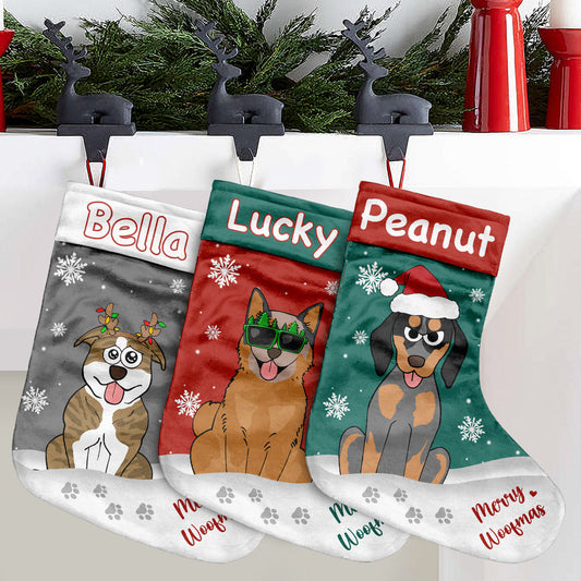 Merry Woofmas - Personalized Dog Christmas Stockings