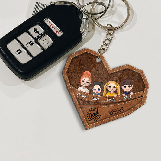 Best Dad/Grandma/Grandpa/Mom Ever - Personalized Father Keychain