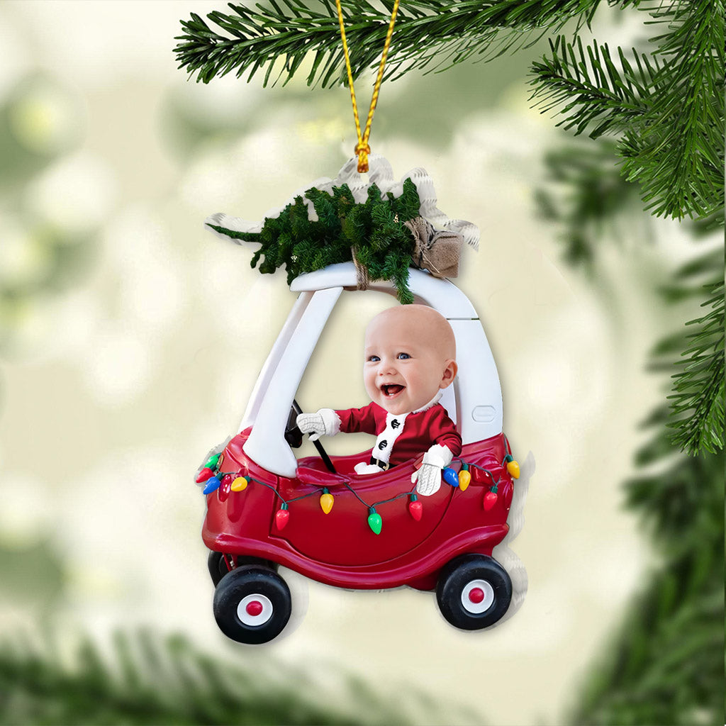 Cute Baby - Personalized Newborn Transparent Ornament