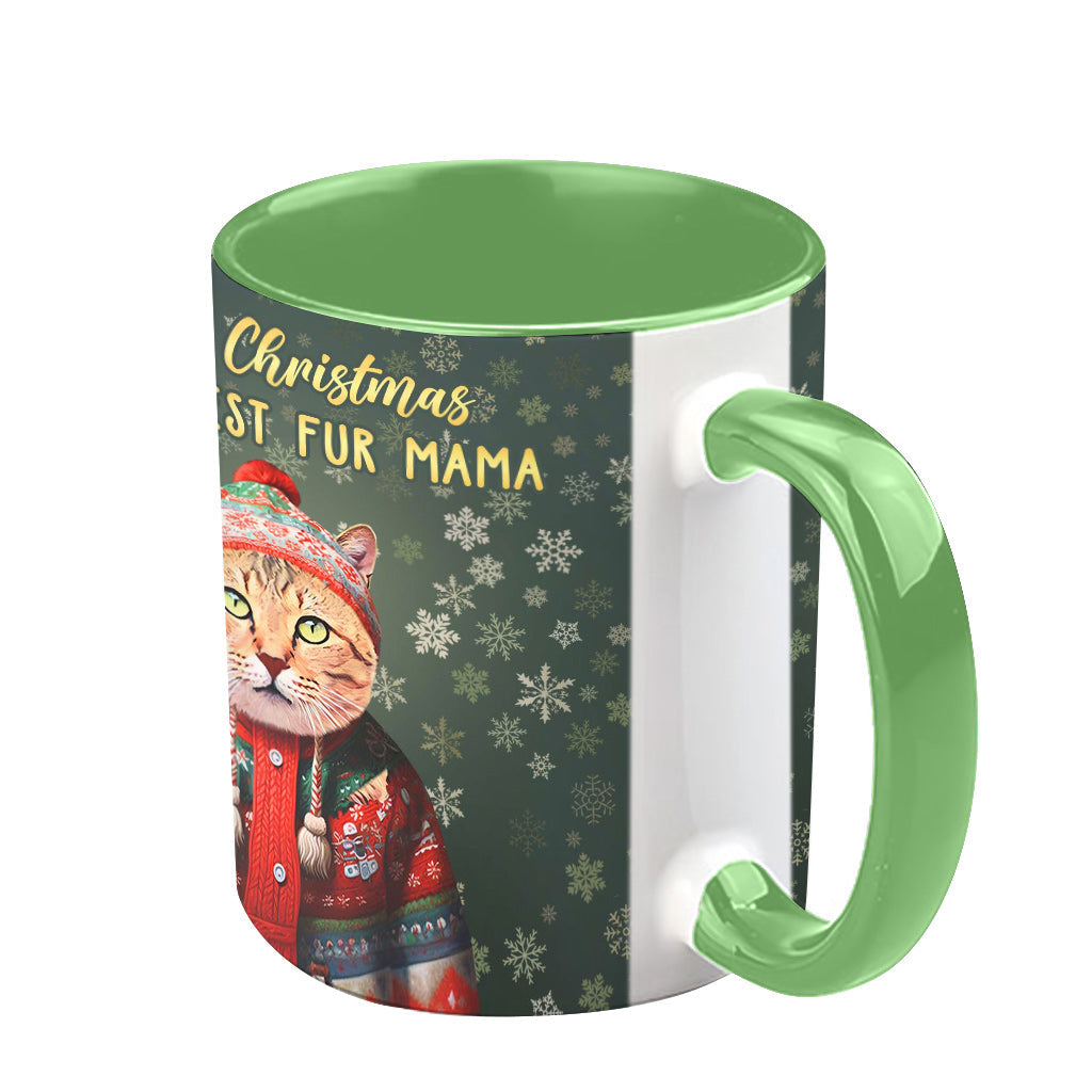 Personalized Christmas Pet Portrait - Gift for dog lovers, dog lover, cat lover - Personalized Accent Mug