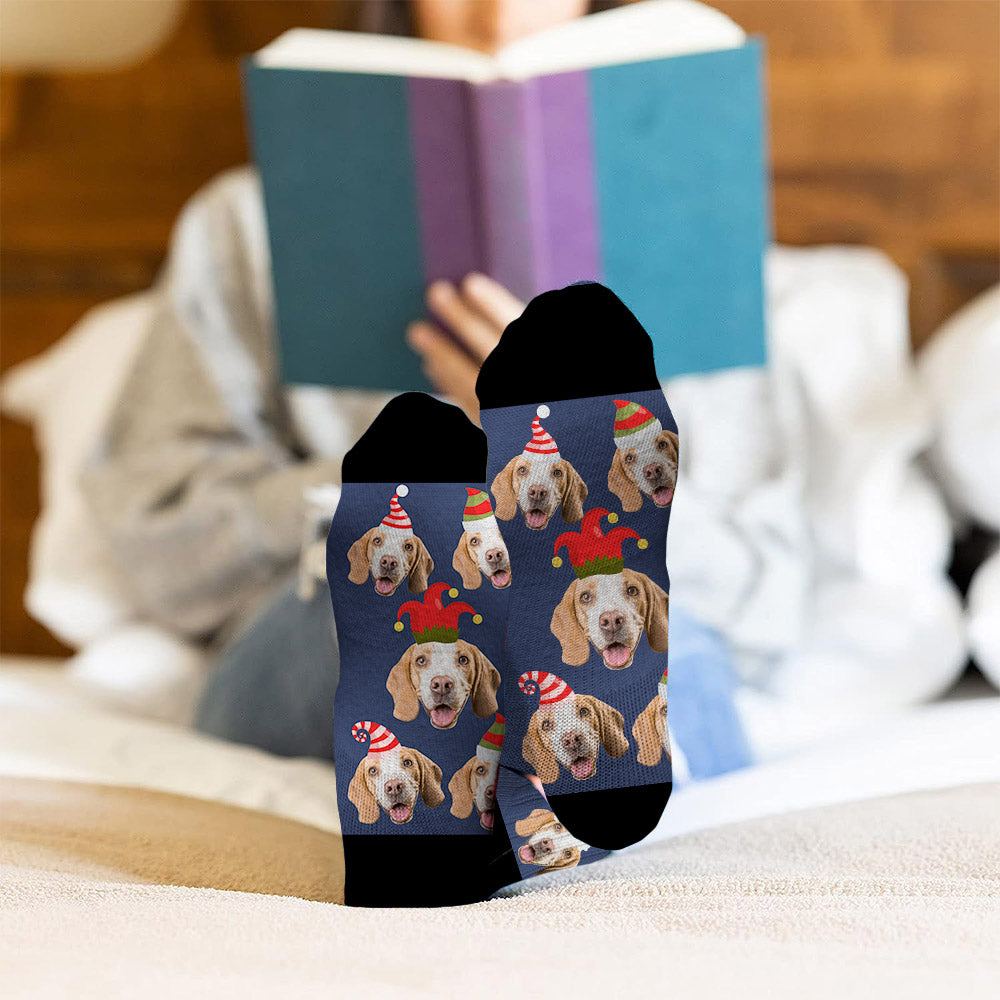 Custom Pet Photo Socks - Gift for dog lovers - Personalized Socks
