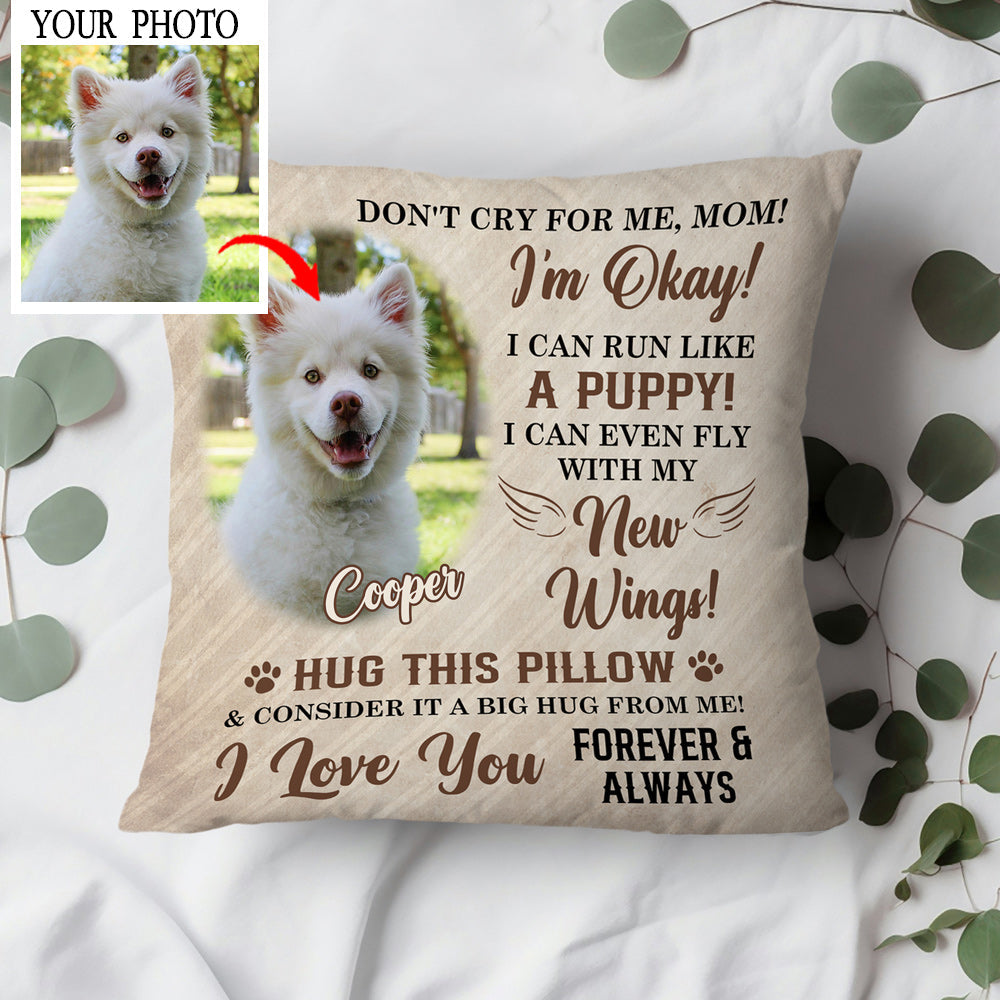 Love and Comfort – Custom Square Pillow Featuring a Pet’s Heartwarming Message – The Ideal Gift for Pet Lovers