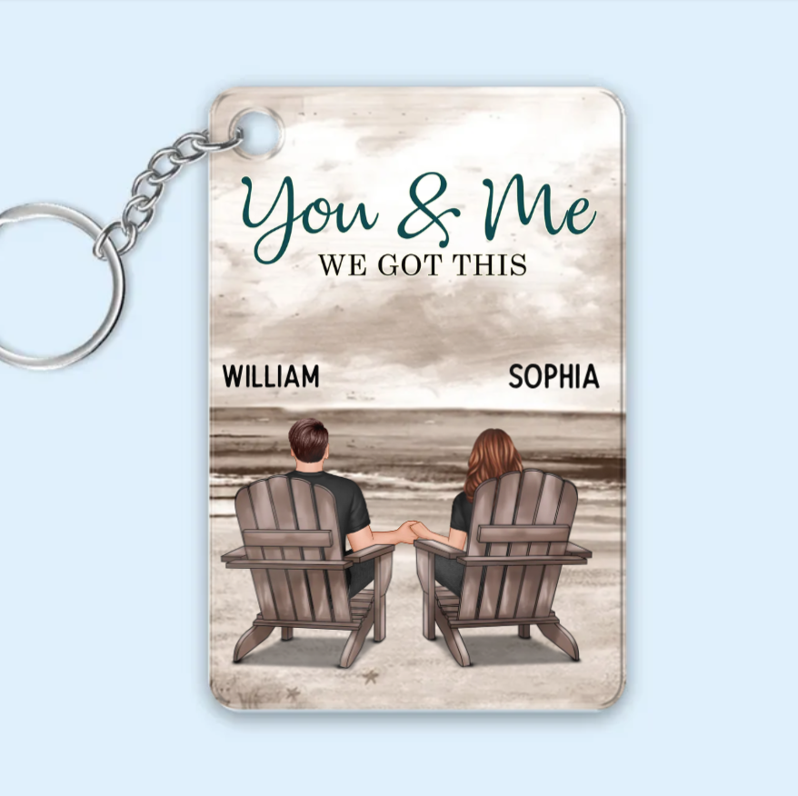 My Missing Piece - Custom Couple Beach Design Wooden, Acrylic or LED Plaque - Unique Gift
