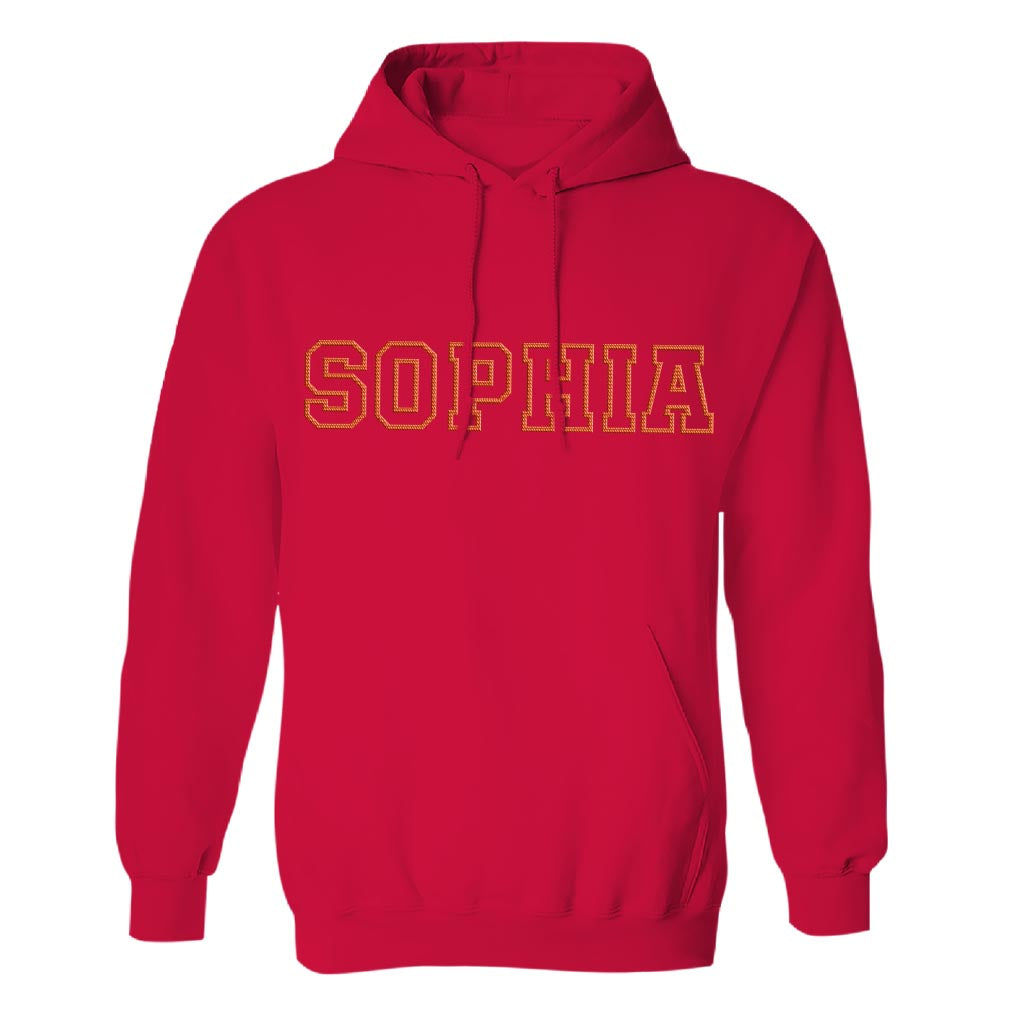 Custom Name - Personalized Sibling Embroidered Hoodie