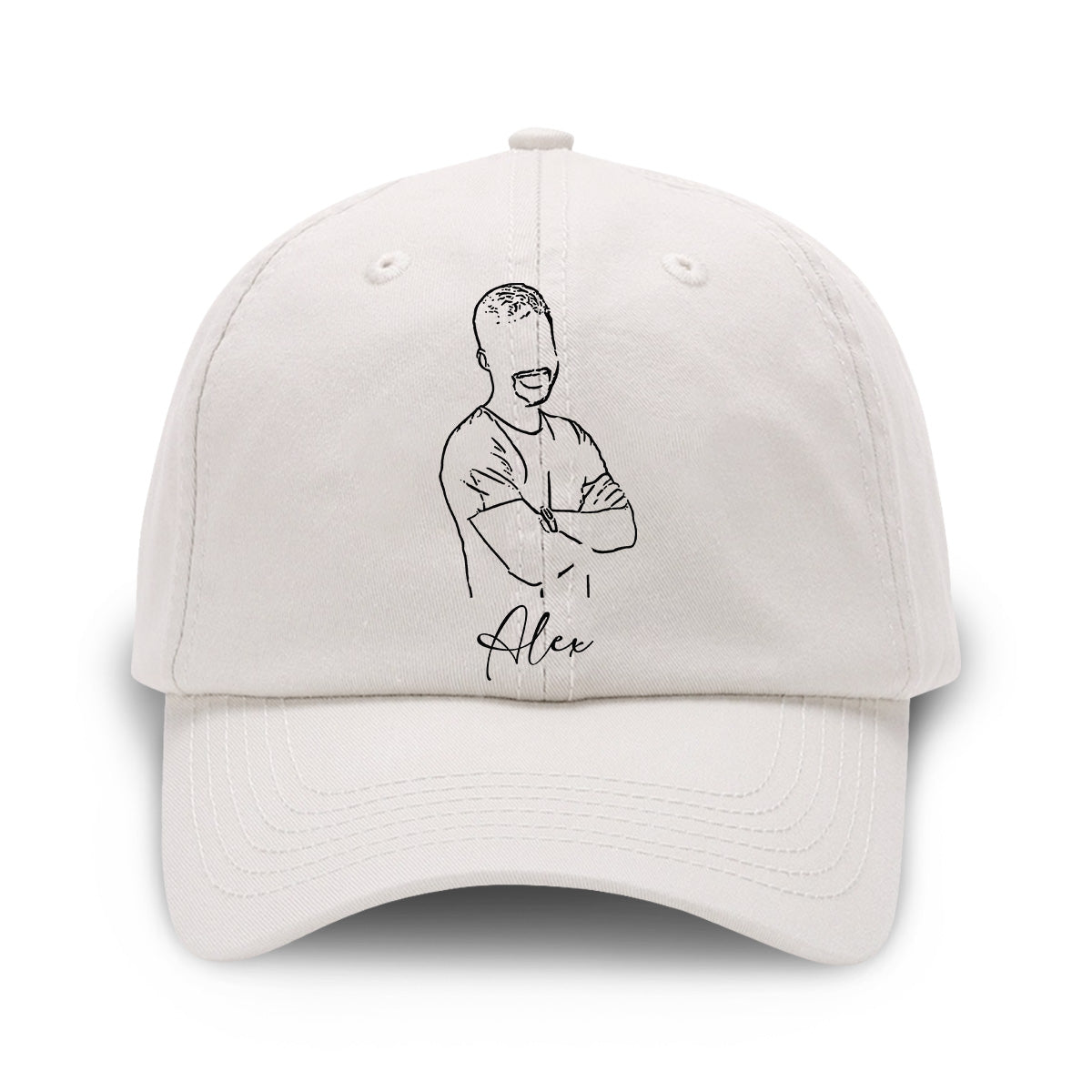 Custom Photo - Personalized Uncle Embroidered Classic Cap
