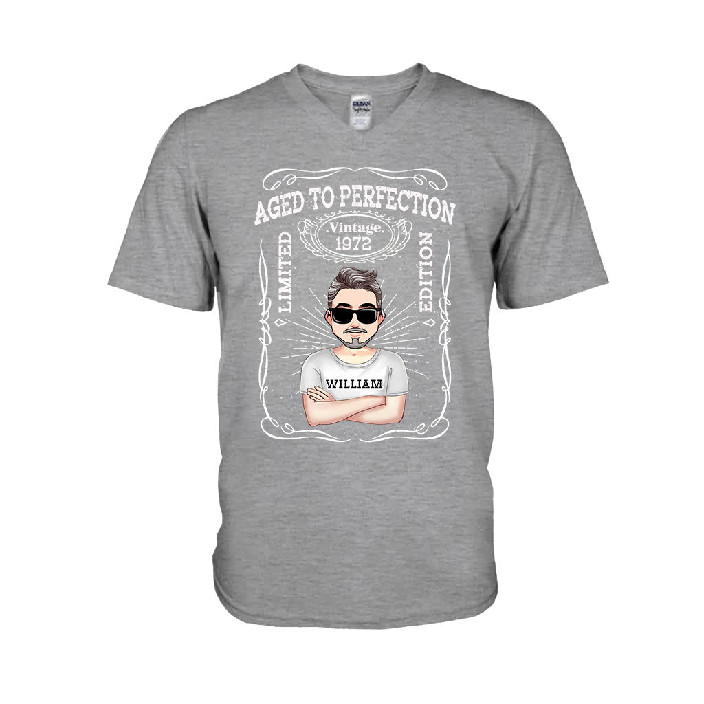 Aged To Perfection - Personalized Birthday T-shirt and Hoodie