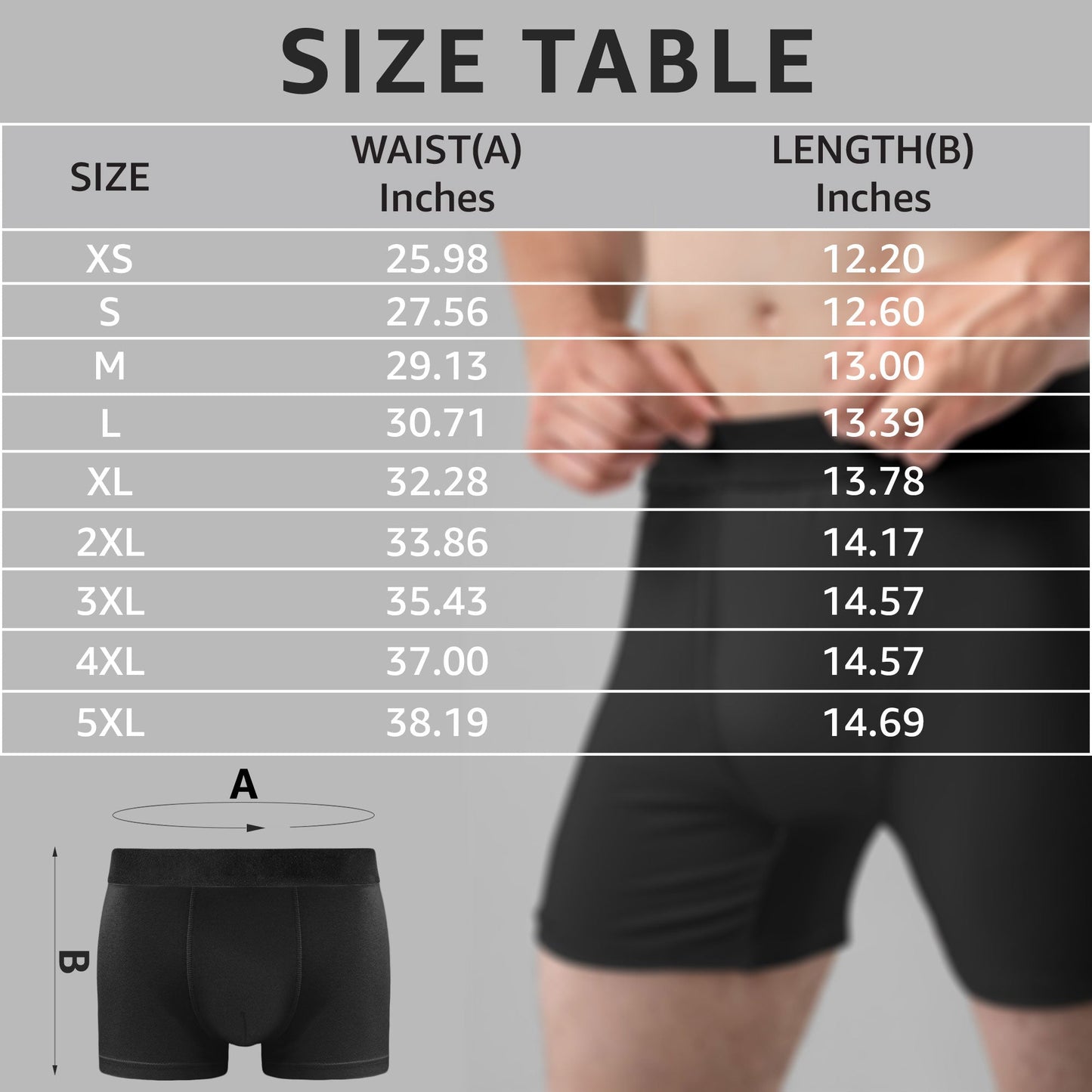 Personalized Men's Boxer Briefs with Funny Romantic Quote, Couple Hug Illustration, Unique Anniversary Gift