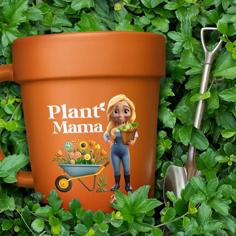 Plant Lady Personalized Plant Pot Mug – Funny Gift for Gardening Lovers, Plant Enthusiasts, and Her