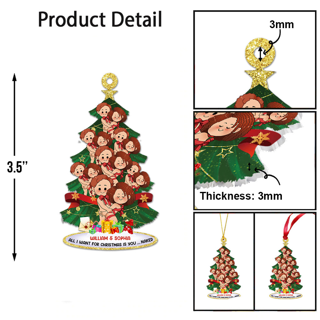 Christmas Tree - gift for boyfriend, girlfriend - Personalized Ornament