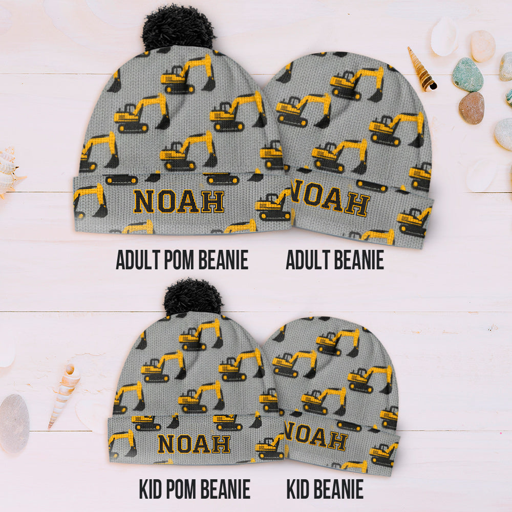 Cool Initial Name Letter Pefect Gift For Kids - Personalized Kid Beanie Hat