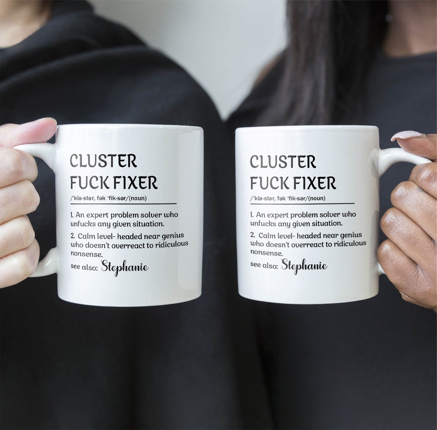 Ceramic Mug With Funny Problem Solver Quote, Personalized One Of A Kind Gift for Friends or Coworkers, Daily Coffee Humor