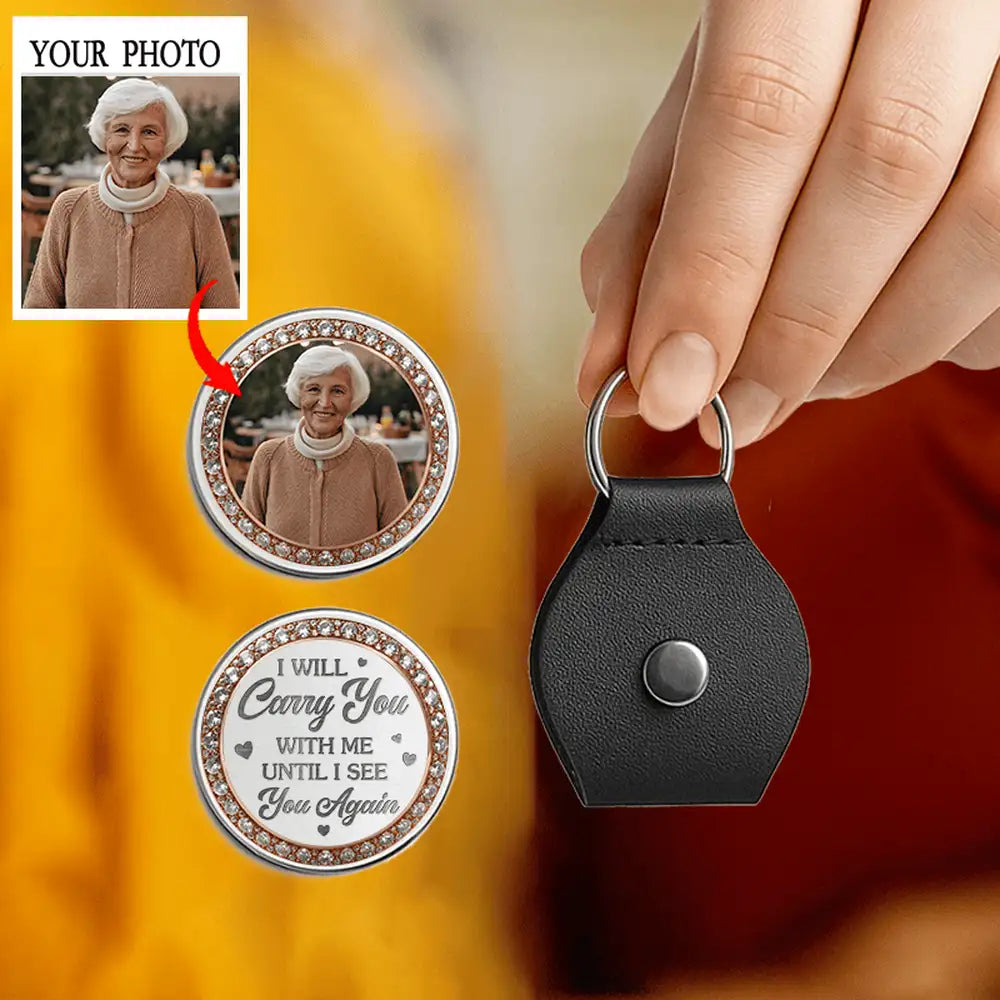 Personalized Pocket Hug Keychain for Gifts & Memorial Use