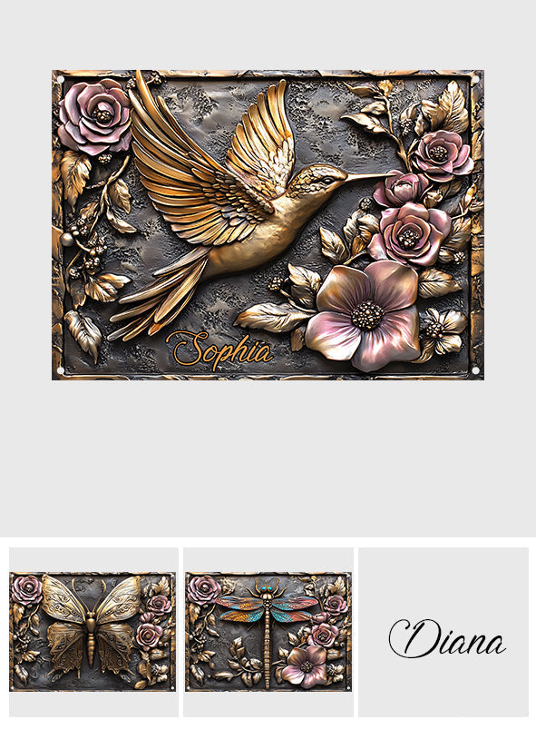 And Find My Soul Garden - Housewarming Gift For Gardener, Outdoor Decor - Personalized Gardening Rectangle Metal Sign