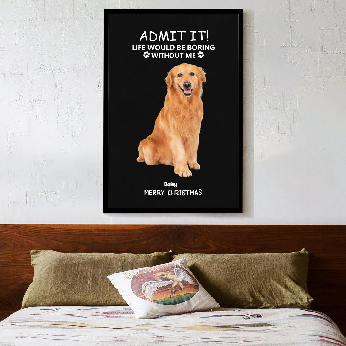 Personalized Christmas Poster - Funny Pet - Themed Gift Poster