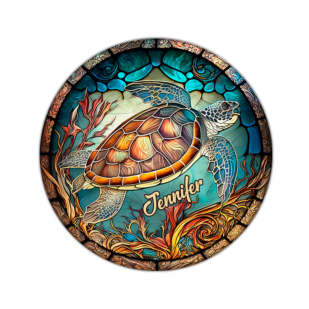 Love Turtles - Personalized Turtle Round Rug