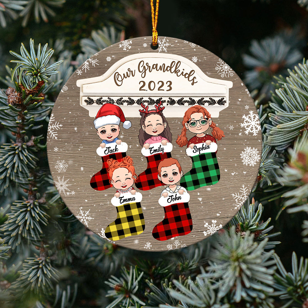 Our Grandkids 2023 - Personalized Grandma Ornament