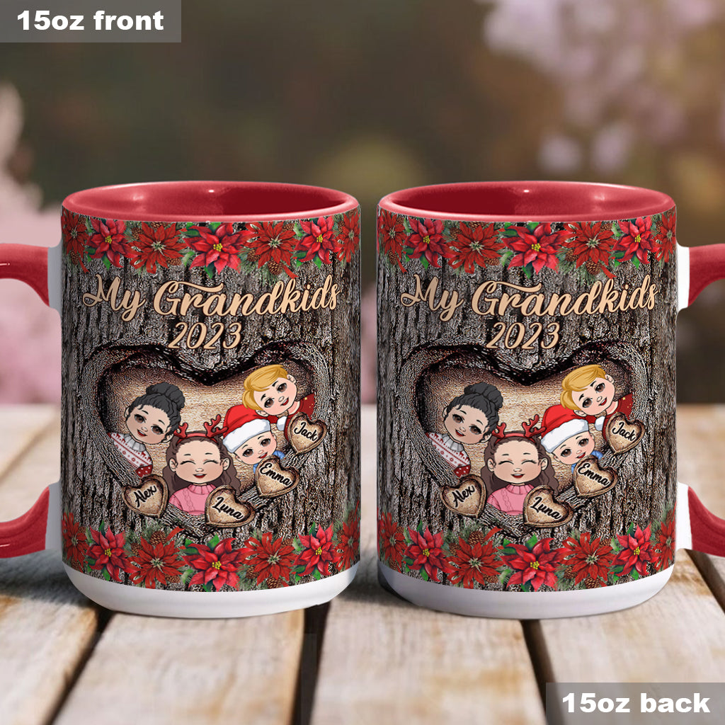 My Grandkids - Personalized Grandma Accent Mug
