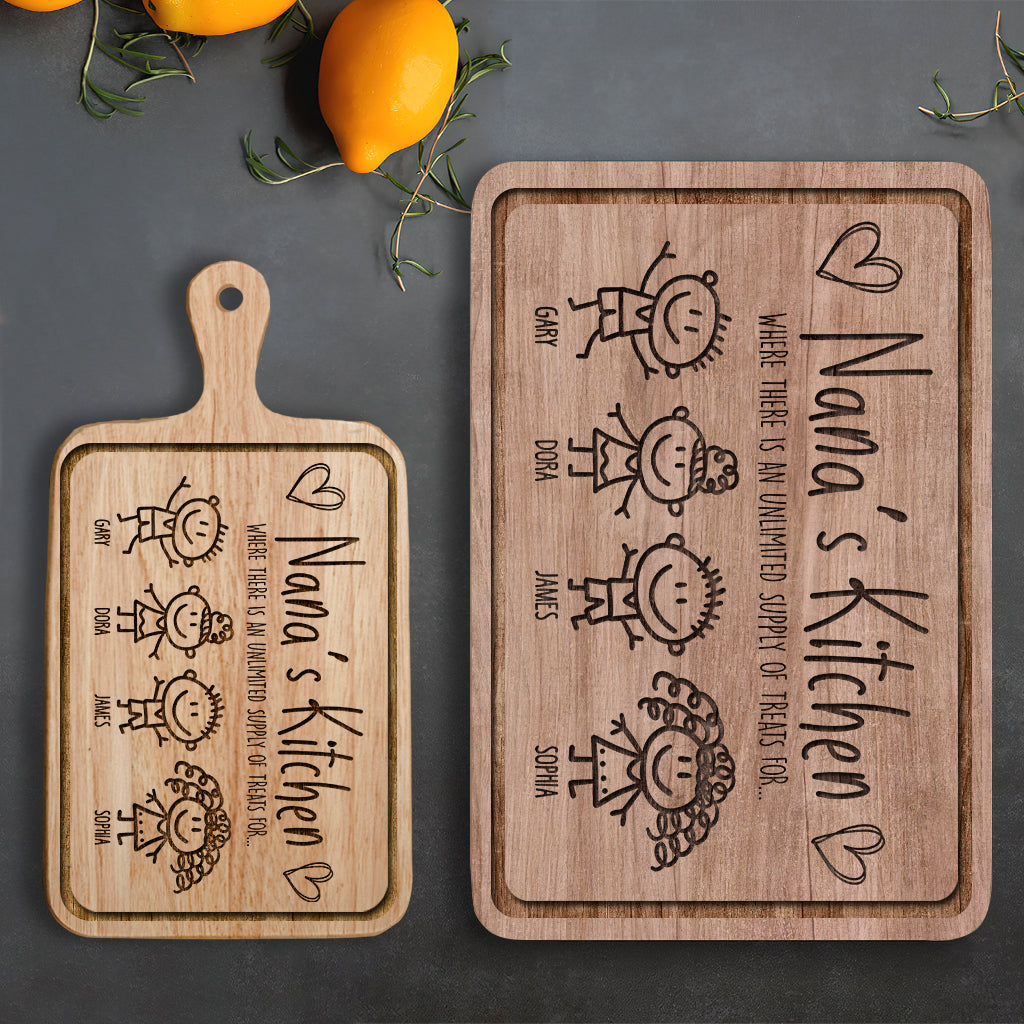 Grandma's Kitchen - Gift for grandma - Personalized Cutting Board