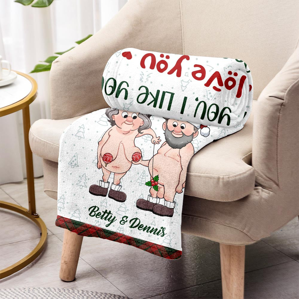 I’m Growing Old With You - gift for husband, wife - Personalized Blanket