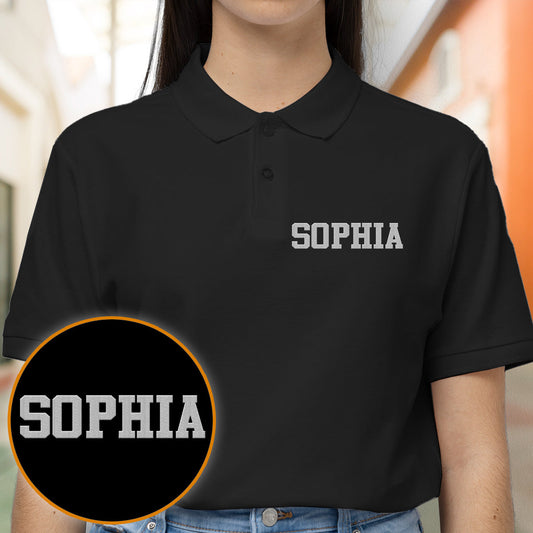Custom Name - Personalized Mother Embroidered Polo Shirt