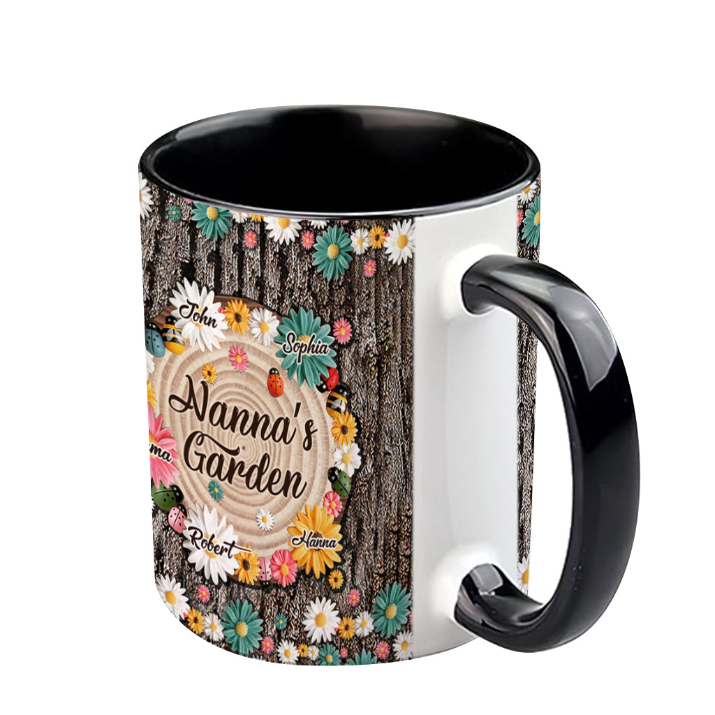 Nana's Garden - Personalized Grandma Accent Mug