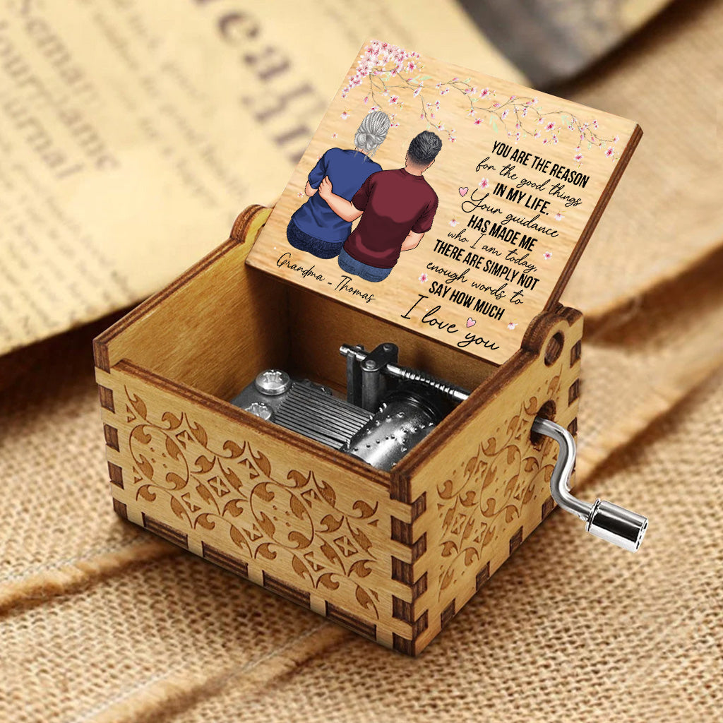 You Are The Reason - Gift for mom, grandma - Personalized Hand Crank Music Box