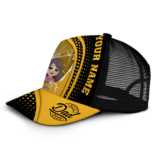 Best Dad Ever - Personalized Father Trucker Hat