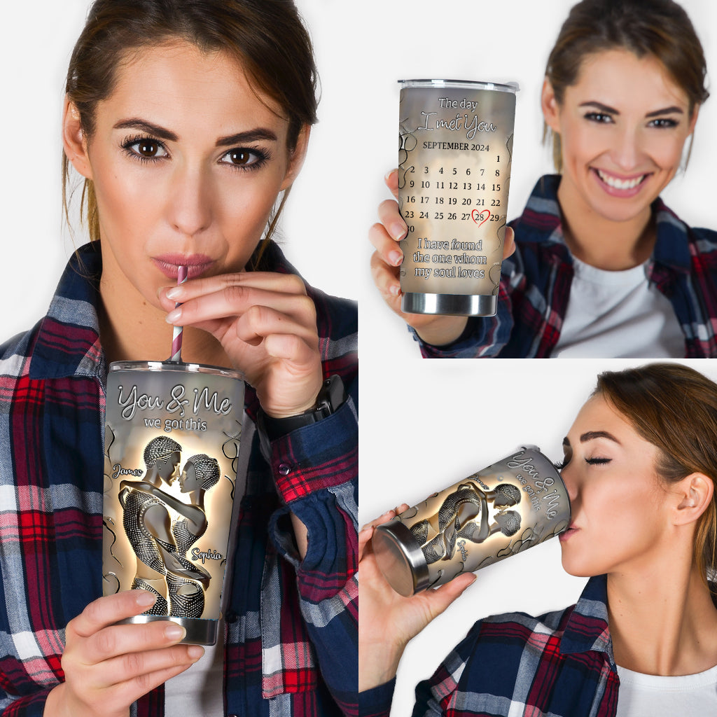 It's You & Me - Personalized African American Tumbler