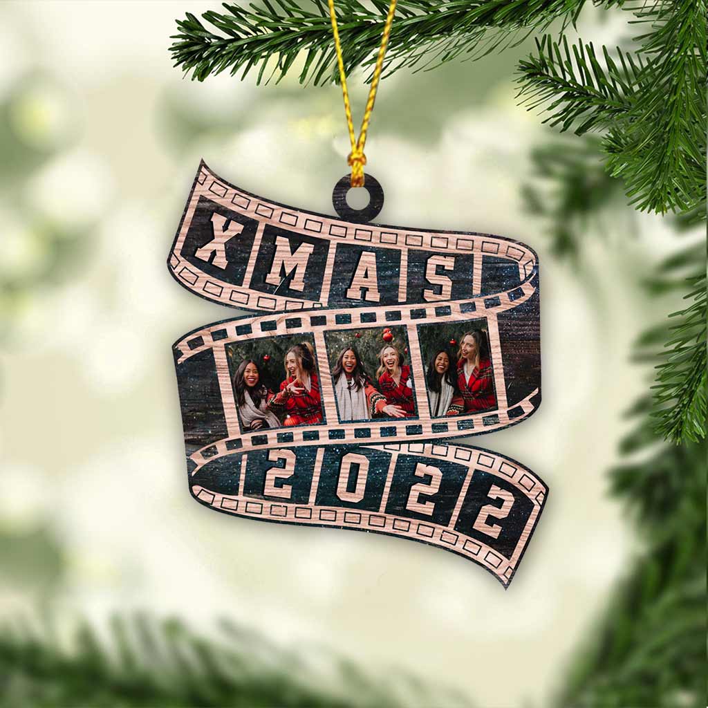 Besties Film Roll Christmas 2022 - Personalized Christmas Bestie Ornament (Printed On Both Sides)