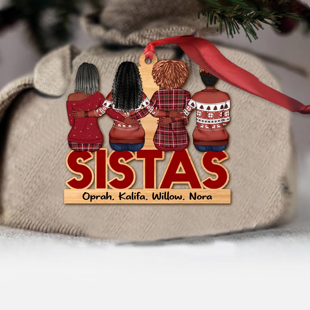 Sistas - Personalized Christmas Bestie Ornament