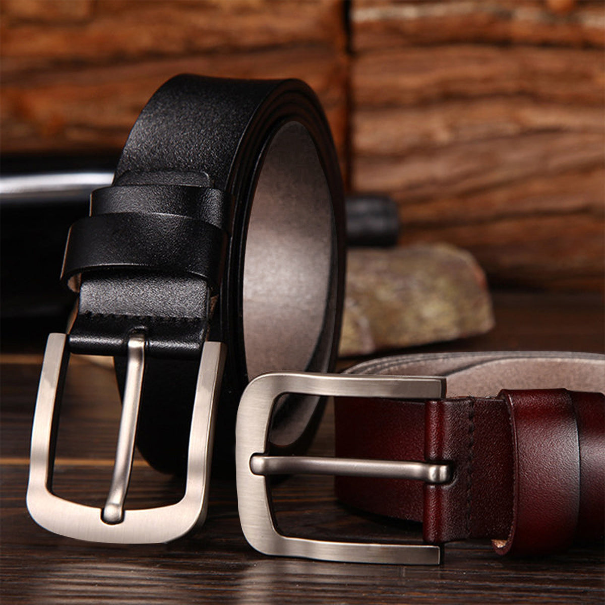 Congrats On Being My Husband - Personalized Husband And Wife Leather Belt