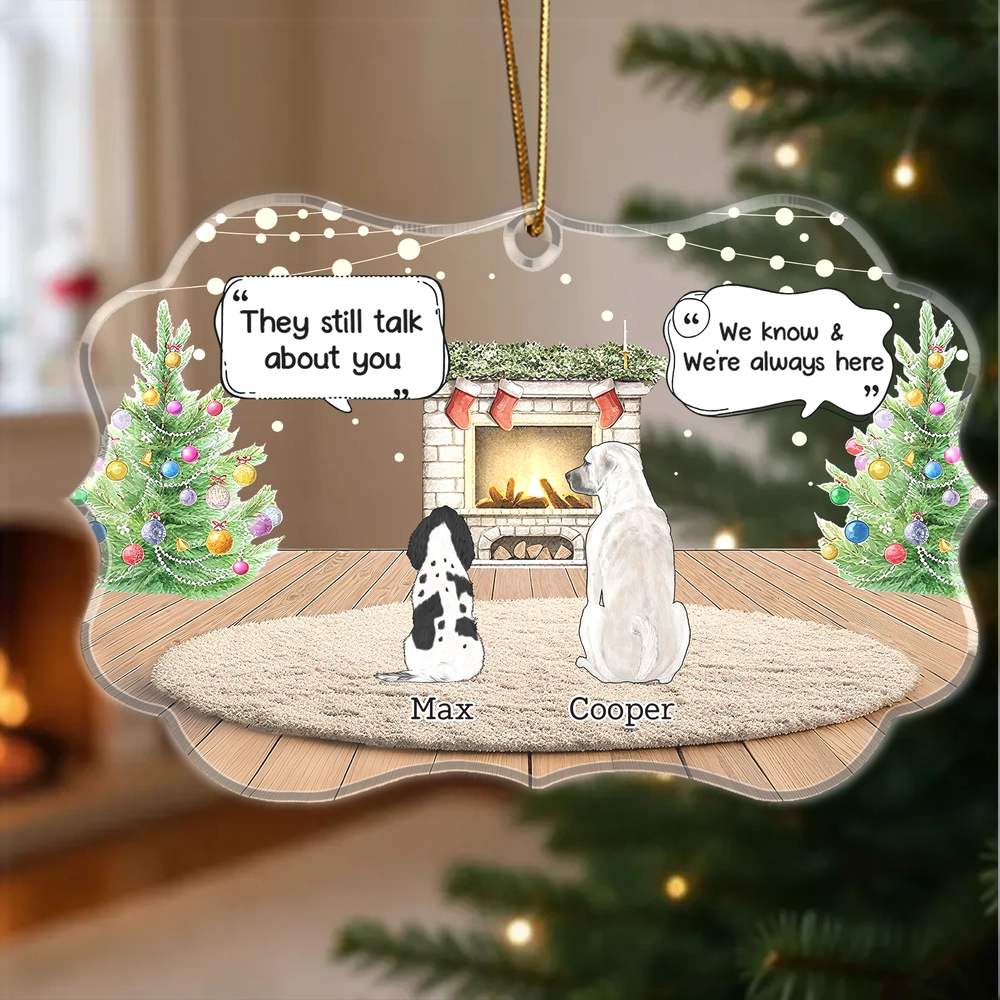 Pet Memory Acrylic Ornament – Heavenly Pets Theme, Perfect Memorial for Beloved Pets