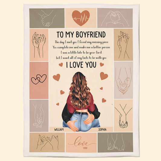 Forever Embrace - 'All Of My Lasts With You' Personalized Love Blanket - Ideal for Valentine's & Anniversaries