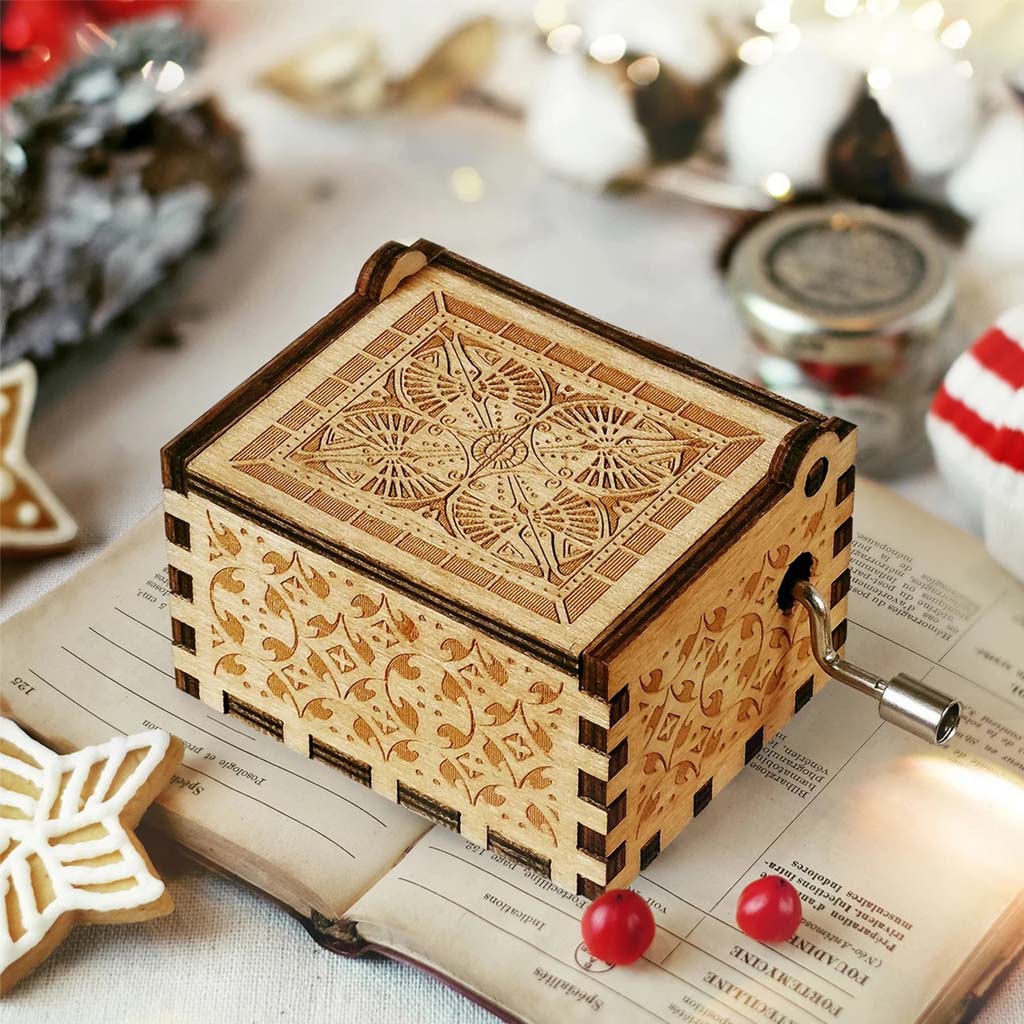 To My Mom - Personalized Mother Hand Crank Music Box