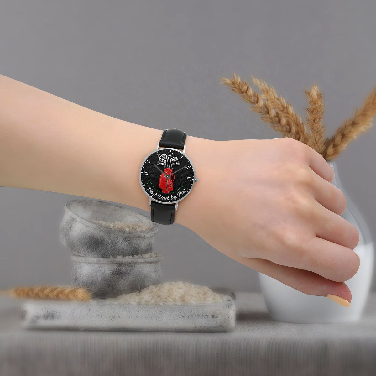 Best Dad By Par - Personalized Golf Hand Watch