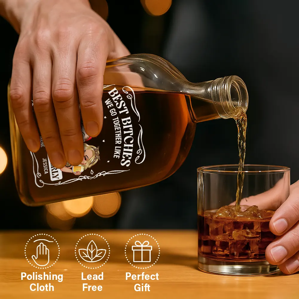 Custom Personalized Glass Decanter for Celebrations