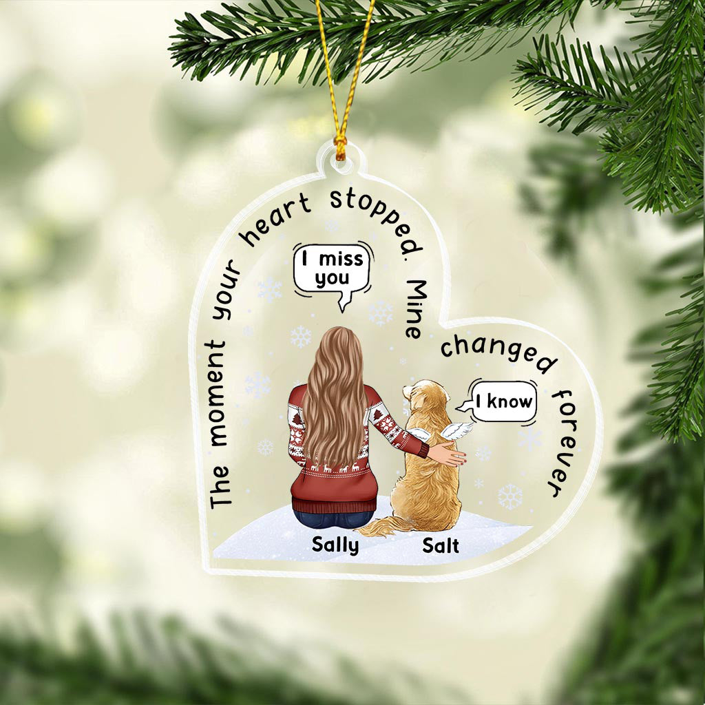 My Changed Forever - Personalized Christmas Dog Transparent Ornament