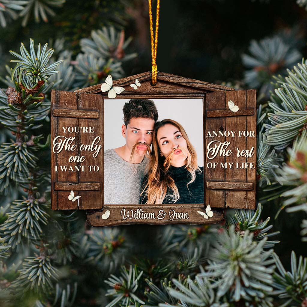 The Only One - Personalized Christmas Couple Ornament (Printed On Both Sides)