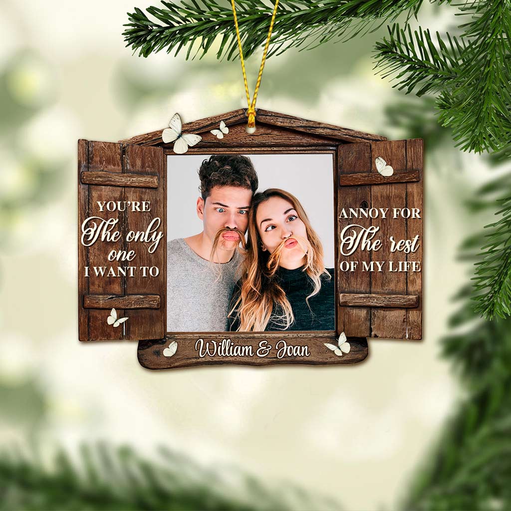 The Only One - Personalized Christmas Couple Ornament (Printed On Both Sides)