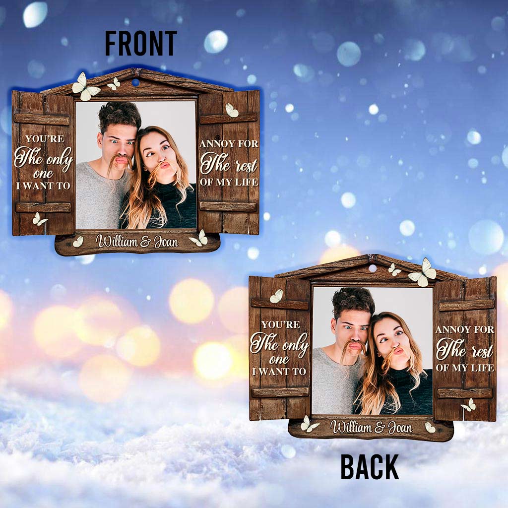 The Only One - Personalized Christmas Couple Ornament (Printed On Both Sides)