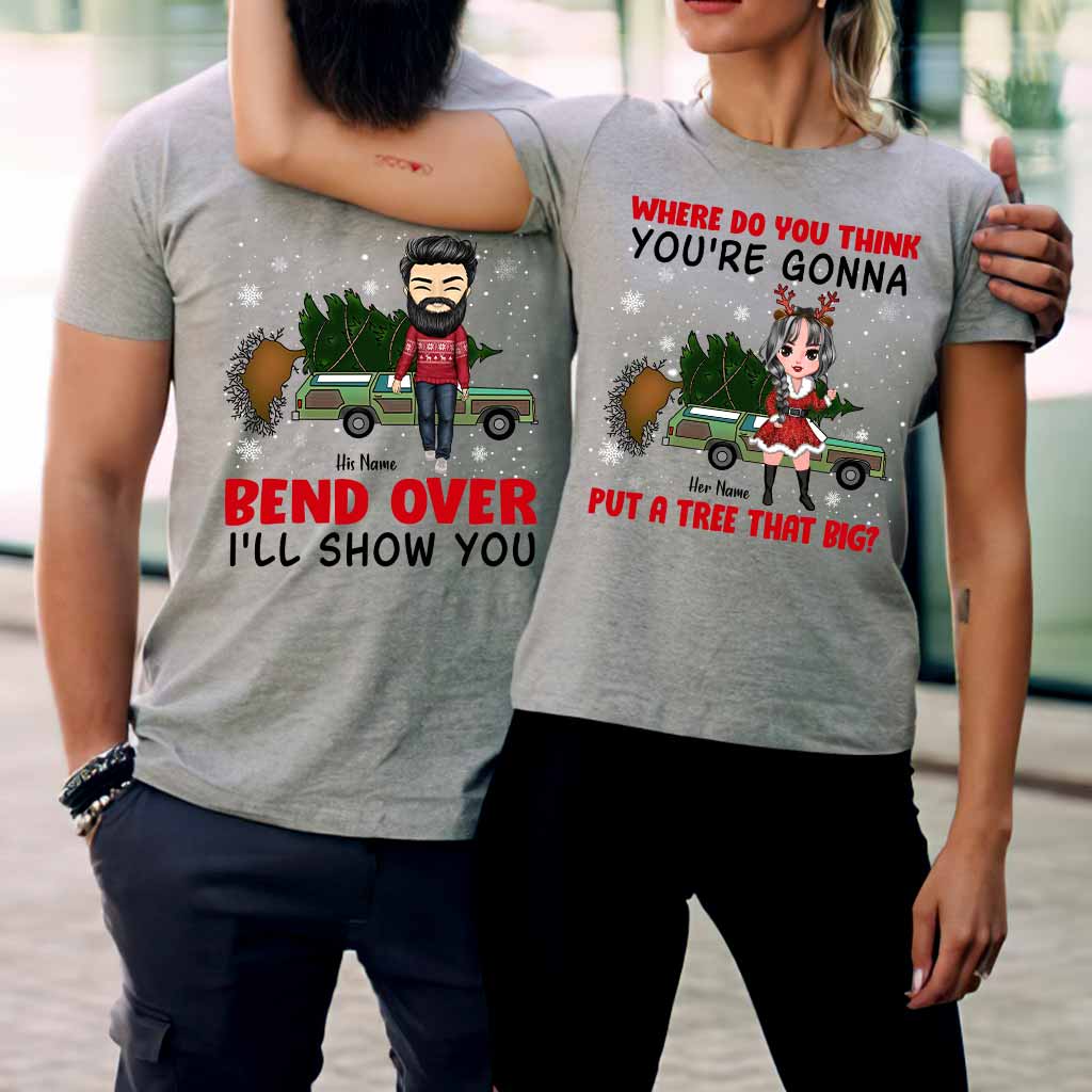 I'll Show You - Personalized Christmas Couple T-shirt and Hoodie