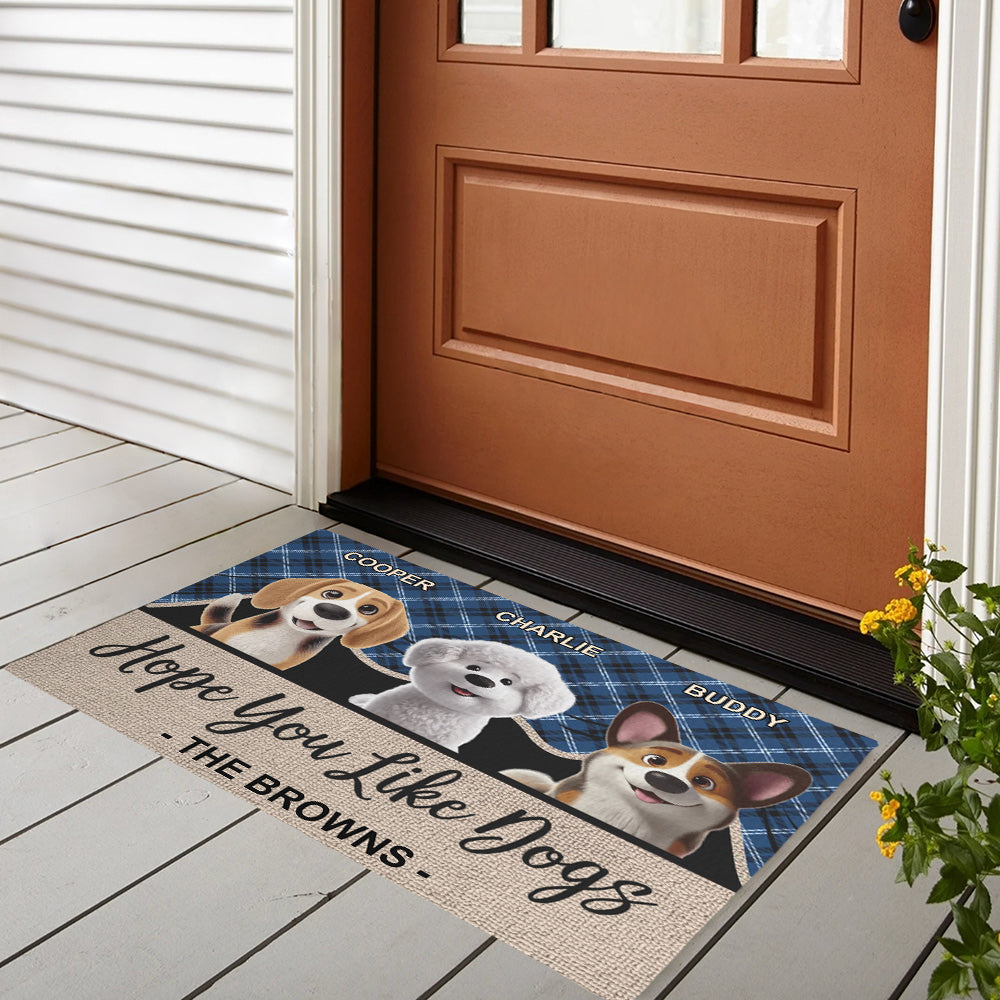 Custom Pet Lover Doormat - Personalized Dog & Cat Owner Gift