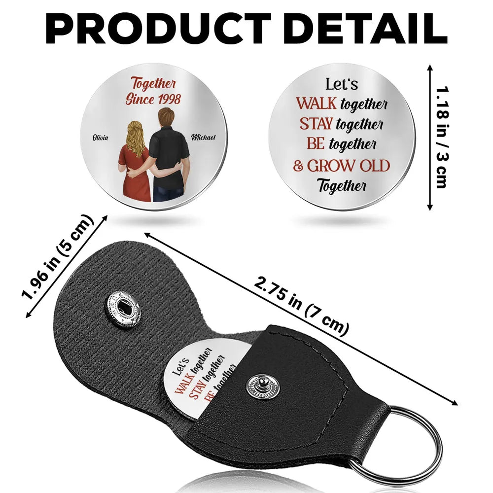 Personalized Pocket Hug Token for Couples, Together Theme, Sweet Everyday Keepsake, Unique Romantic Gift
