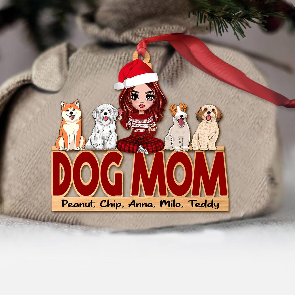 Dog Mom - Personalized Christmas Dog Ornament