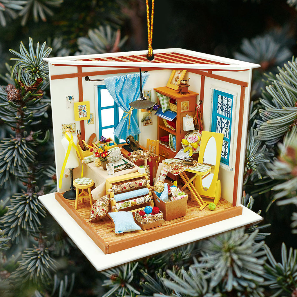 Sewing Room - Christmas Ornament (Printed On Both Sides)