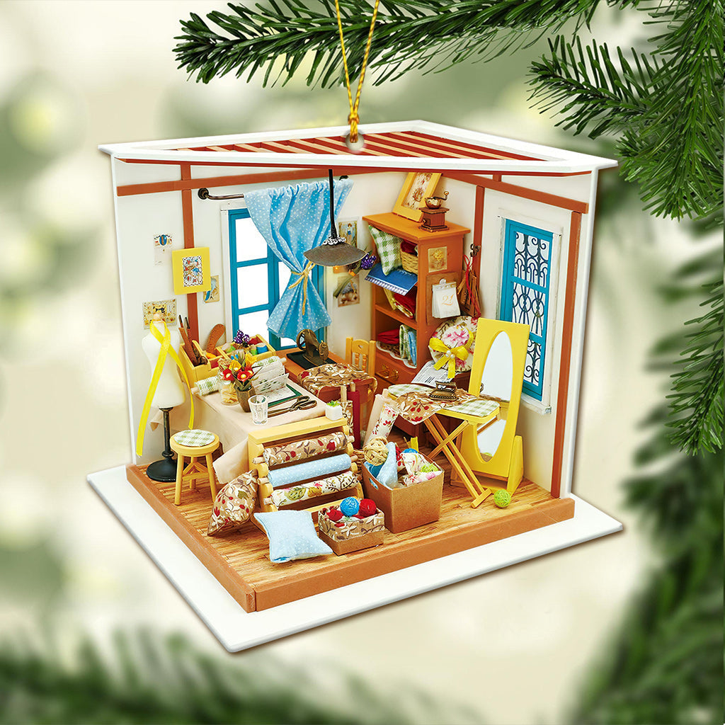 Sewing Room - Christmas Ornament (Printed On Both Sides)