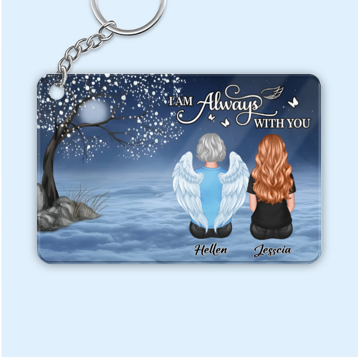 Butterfly I Am Always With You Memorial Personalized Poster or Keychain or Ornament or Plaque