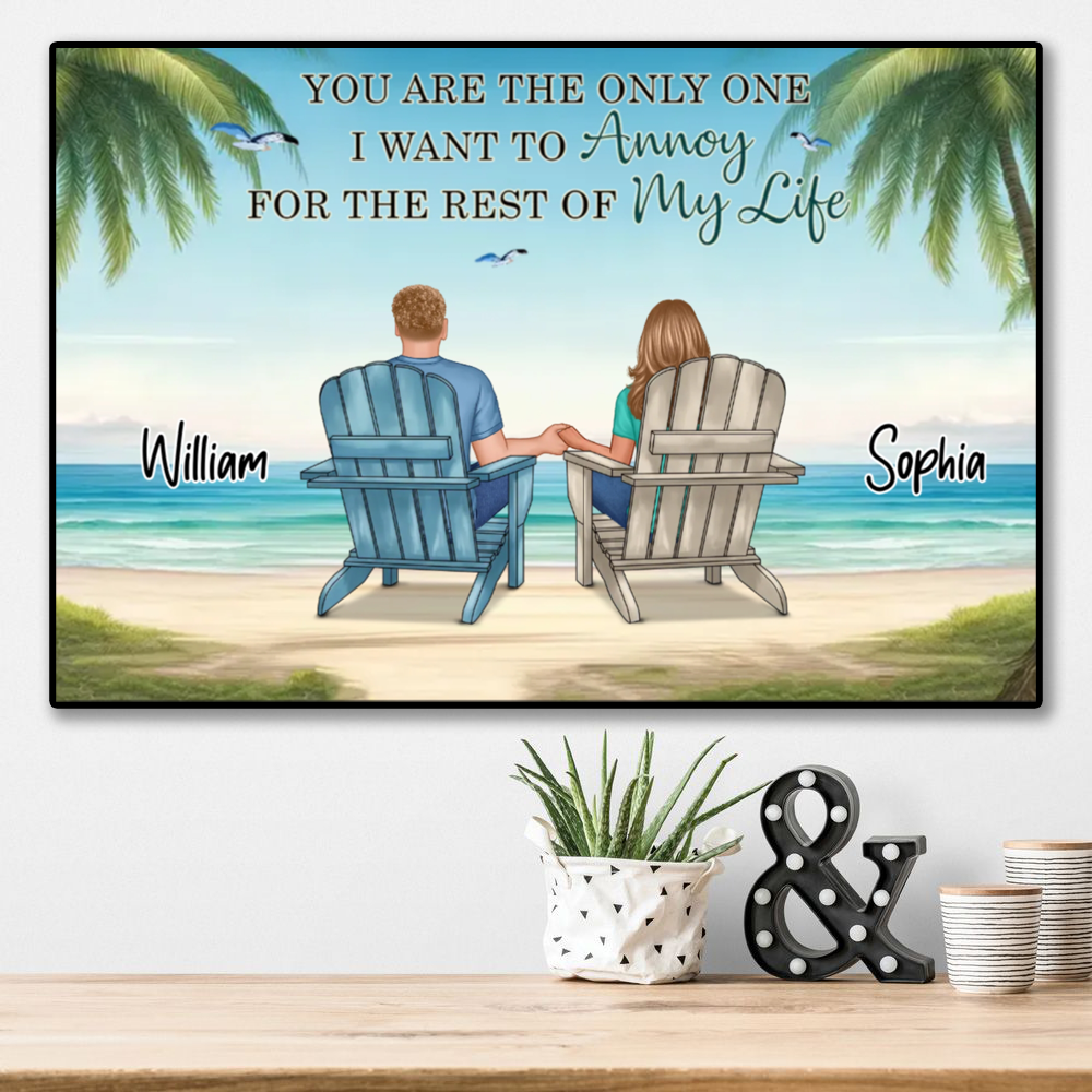Personalized You, Me, and the Dogs Poster, Canvas, Plaque, and Keychain - Perfect Anniversary Gift for Pet Lovers