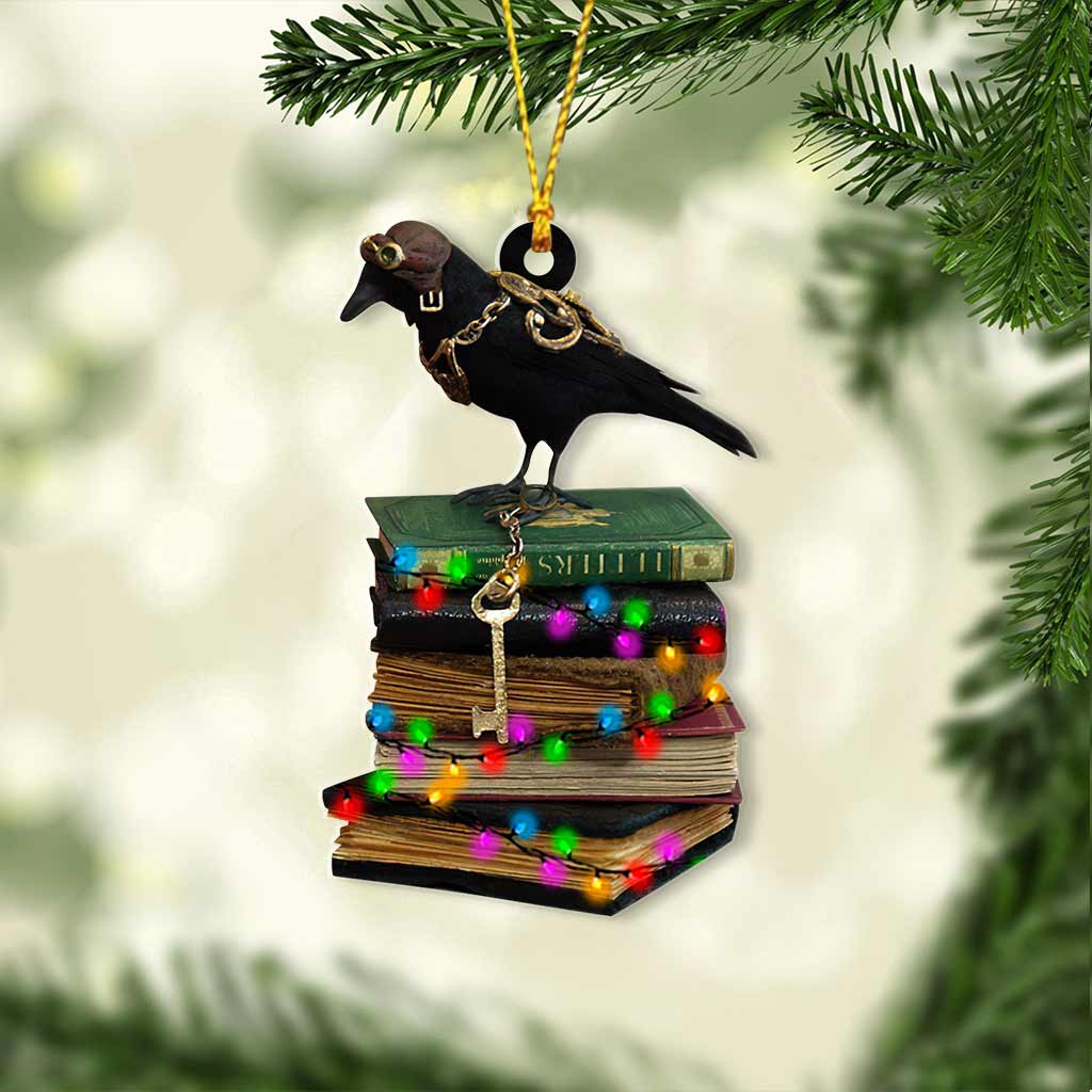 Knowledge Keeper - Christmas Book Ornament (Printed On Both Sides)