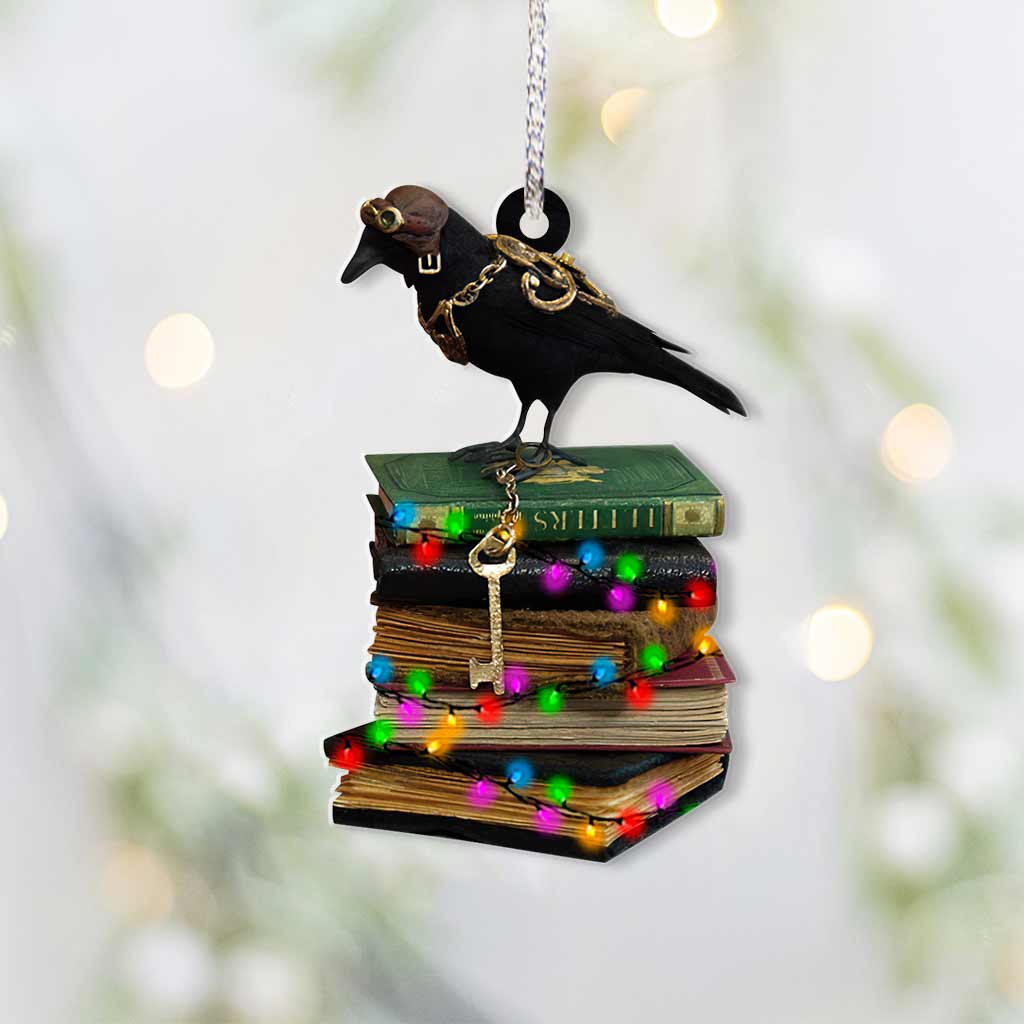 Knowledge Keeper - Christmas Book Ornament (Printed On Both Sides)